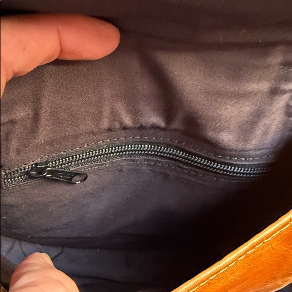 Woven Textile Leather Crossbody Bag Boho Ethnic Southwestern Festival Statement - Picture 8 of 9